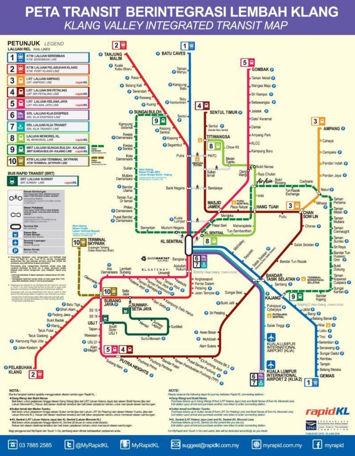 tranzitna mapu maleziji
