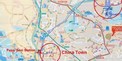 Chinatown-u kuala lumpuru mapu