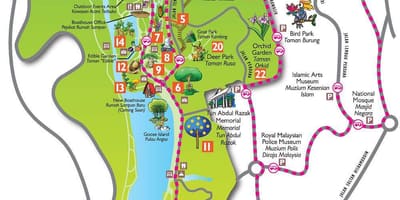 Mapa perdana botanička bašta